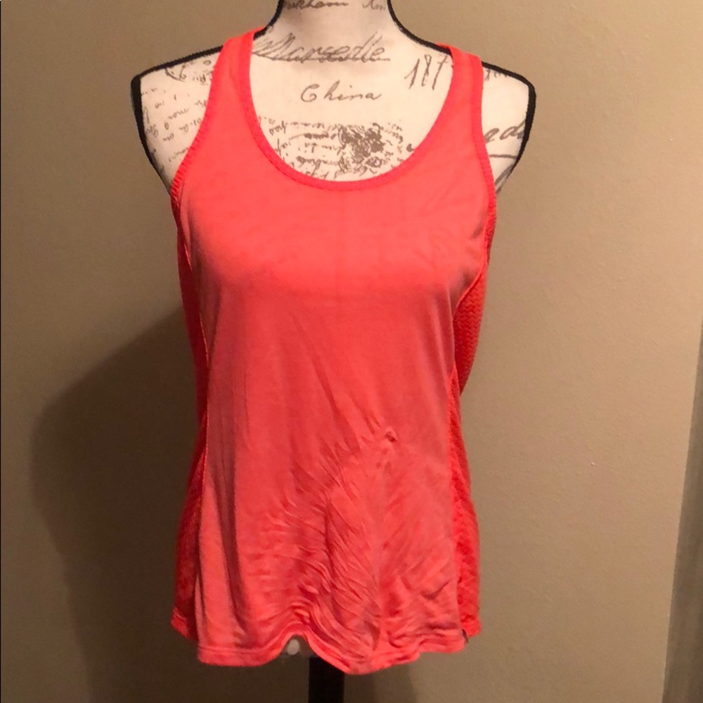 Bright pinkish tank top
